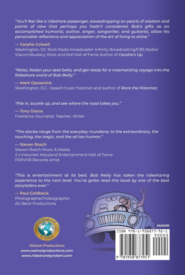 Rideshare by Robert book back cover